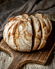 Image showing freshly baked sliced bread