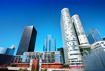 Image showing Modern skyscrapers in Paris