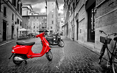 Image showing Motorbike in Rome