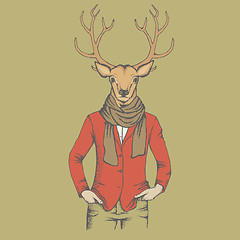 Image showing Deer vector illustration