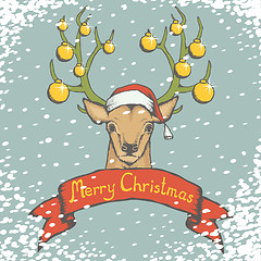 Image showing Deer vector illustration