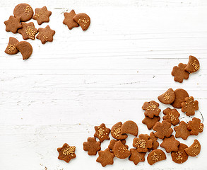 Image showing freshly baked gingerbread cookies