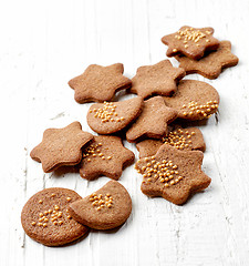 Image showing freshly baked gingerbread cookies