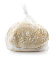 Image showing raw dough in plastic packet