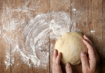 Image showing fresh raw dough