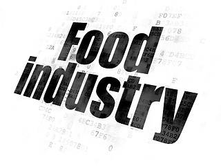 Image showing Industry concept: Food Industry on Digital background