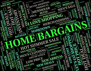 Image showing Home Bargains Represents Residence Housing And Sale