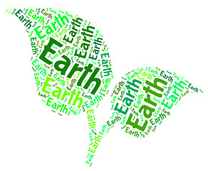 Image showing Earth Word Cloud Represents Go Green And Eco
