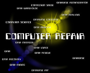 Image showing Computer Repair Means Patch Up And Computers