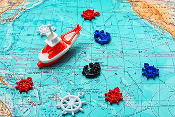 Image showing Sailing and sea travel