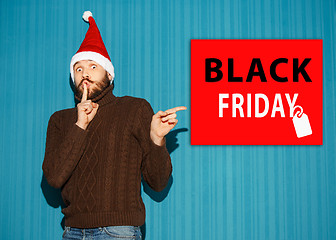 Image showing Black Friday sale - holiday shopping concept