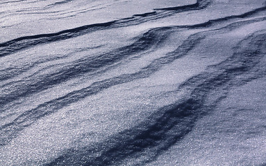 Image showing barchan of winter snow