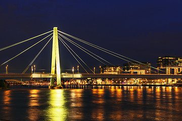 Image showing Cityscape cologne at night