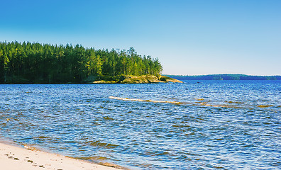 Image showing Karelian Seascape At Sunny Day 