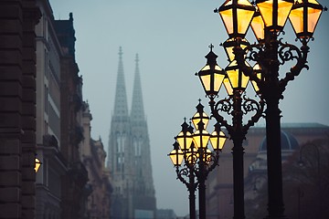 Image showing Gloomy autumn evening