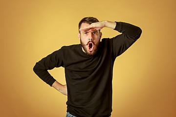 Image showing Portrait of young man with happy facial expression