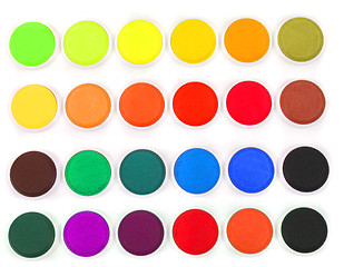 Image showing water colors isolated