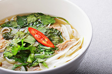 Image showing Pho bo soup