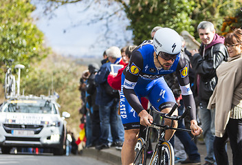 Image showing The Cyclist Tom Boonen - Paris-Nice 2016