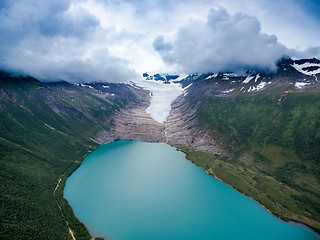 Image showing Svartisen Glacier in Norway.