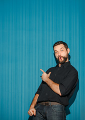 Image showing Portrait of young man with happy facial expression