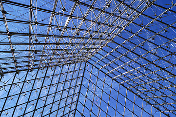 Image showing Glass pyramid at the Louvre