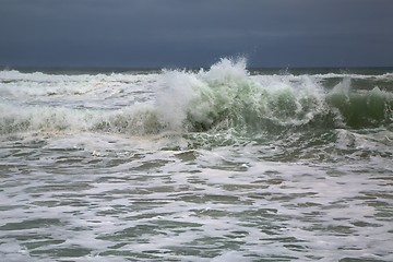 Image showing Stormy Waves Breaking