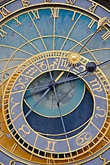 Image showing Old astronomical clock detail