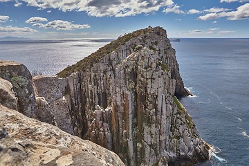 Image showing Rugged coastline cliffs