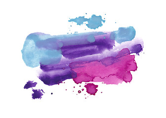 Image showing Hand painted watercolor background