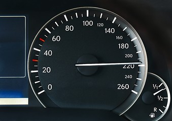 Image showing Speedometer of a car