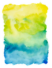 Image showing Hand painted watercolor background