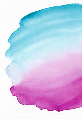 Image showing Hand painted watercolor background