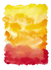 Image showing Hand painted watercolor background