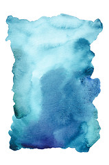 Image showing Hand painted watercolor background