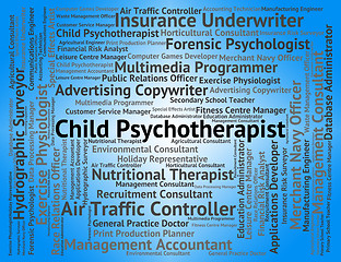 Image showing Child Psychotherapist Indicates Personality Disorder And Childs