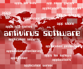 Image showing Antivirus Software Indicates Programs Unsecured And Spyware