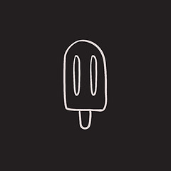 Image showing Popsicle sketch icon.
