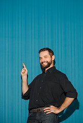 Image showing Portrait of young man with happy facial expression