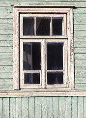 Image showing old wooden abandoned house