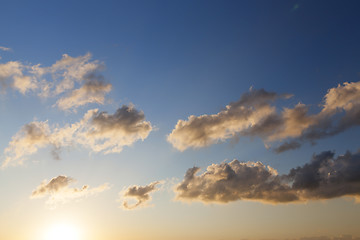 Image showing the sky during sunset