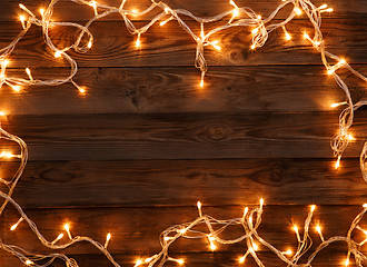 Image showing Wooden background for Christmas wishes