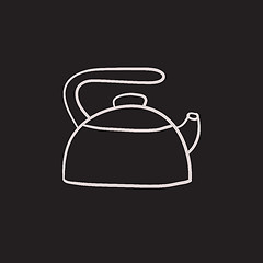 Image showing Kettle sketch icon.