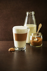 Image showing Latte macchiato coffee