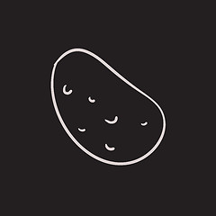 Image showing Potato sketch icon.