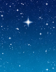 Image showing bright wishing star