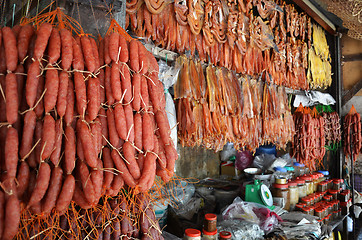 Image showing Food sold in the market of Siem Rip 