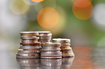 Image showing Mixed coins from many countries