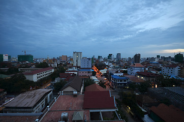 Image showing Phnom Penh Town during twilight time 