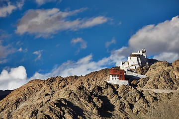 Image showing Namgyal Tsemo gompa and fort. Leh, Ladakh,